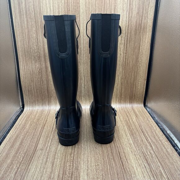 L.L. Bean Wellie Womens Tall Waterproof Rain / Riding Boots Black Women’s Sz 10M - Picture 5 of 12